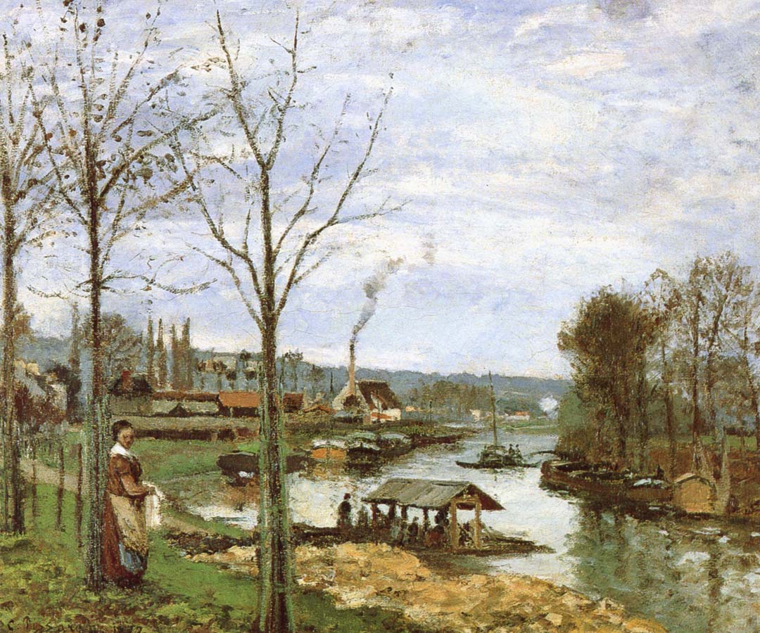 Camille Pissarro Seine River Edge